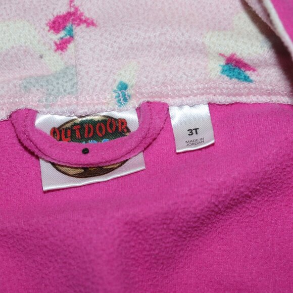 🌈🛁 Outdoor Kids Fleece Robe – 3T · Pink · Starry Lining – Bass Pro Shops - Picture 4 of 6